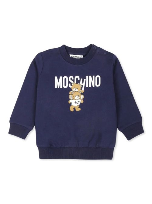 sweatshirt girl blue MOSCHINO KIDS | MUF05JLCA14/40016